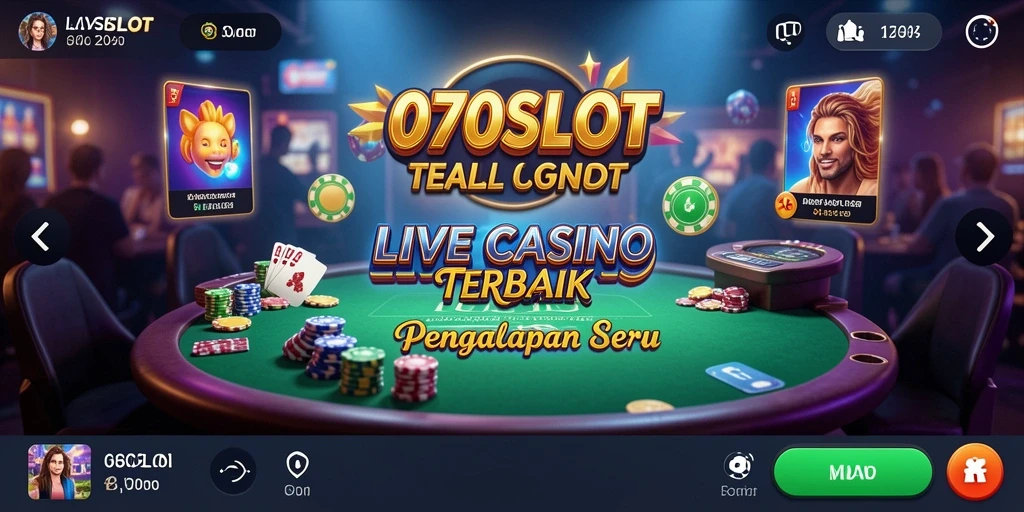 Gameplay Live Casino yang menarik dan interaktif di 070SLOT.
