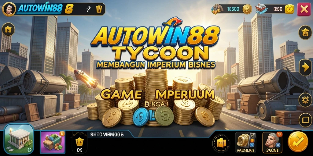 Tangkapan layar gameplay AUTOWIN88 yang menunjukkan manajemen bisnis yang seru.