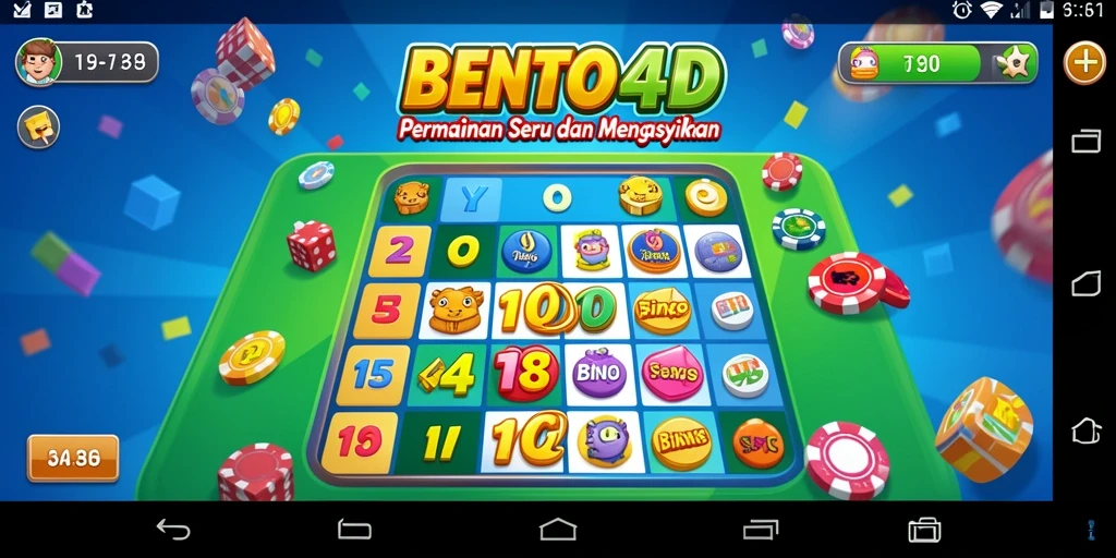 Tampilan gameplay seru dalam BENTO4D yang penuh warna.
