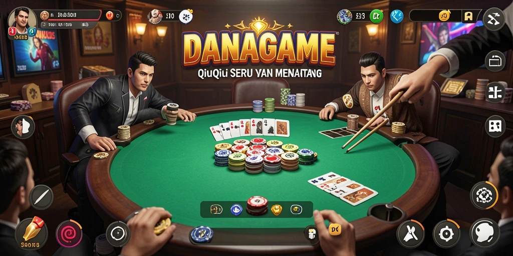 Tampilan gameplay QiuQiu yang seru dan interaktif.