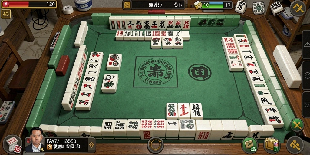 Gameplay menantang dan seru dalam FAV77 Mahjong.