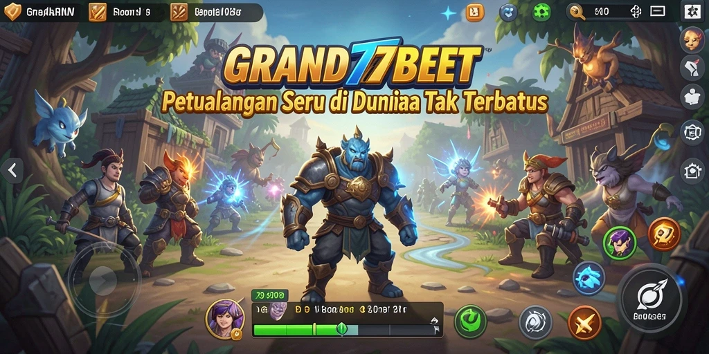 Tangkapan layar dari gameplay menakjubkan di GRAND77BET.