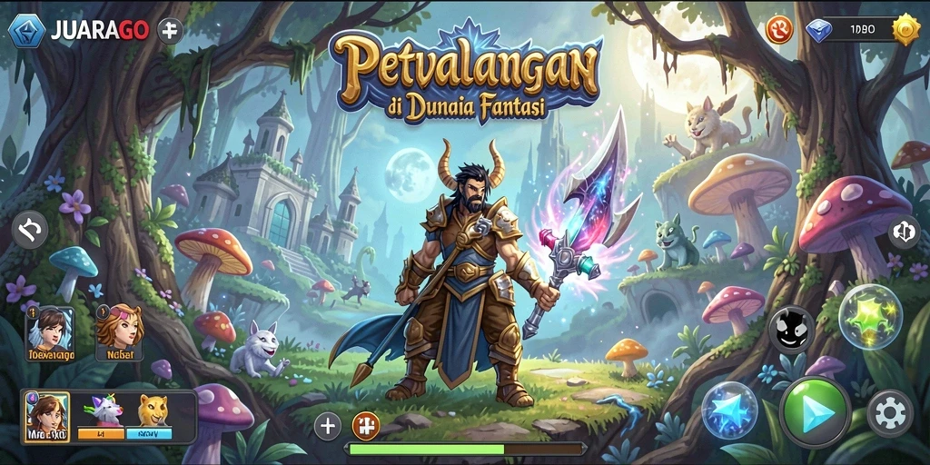 Tampilan gameplay JUARAGO yang memukau dan penuh tantangan.
