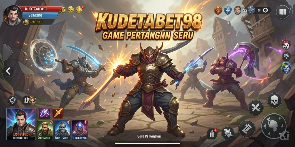 Screenshot gameplay KUDETABET98 yang menampilkan pertarungan seru.