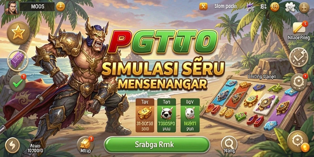 Screenshot PGTOTO menampilkan gameplay simulasi yang menarik.