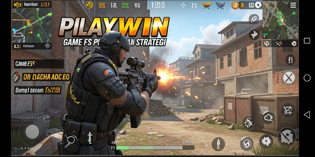 Screenshot menampilkan aksi gameplay intens dalam <strong>PLAYWIN</strong>.