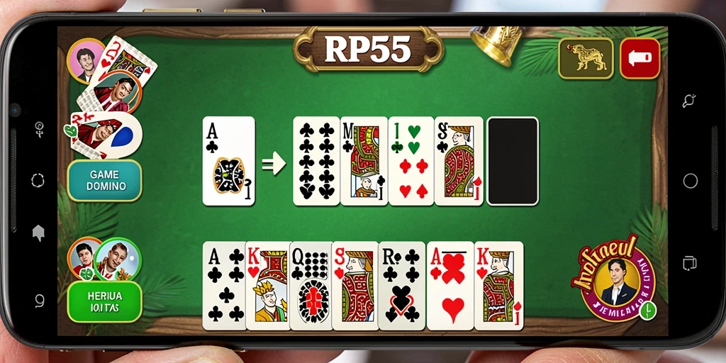 Tampilan menarik dari gameplay Domino di RP55.