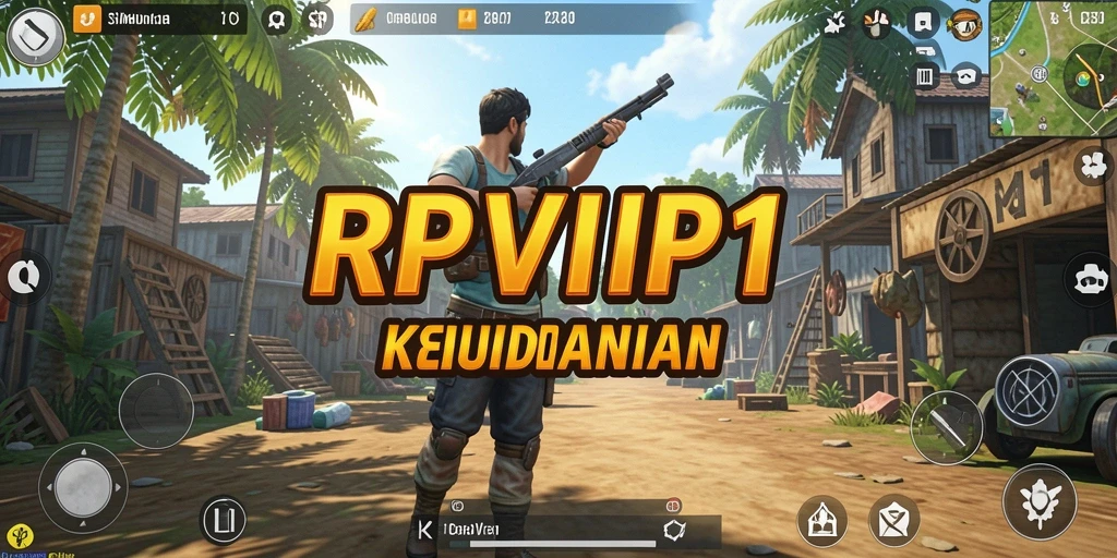 Tangkapan layar gameplay <strong>RPVIP1</strong> yang menunjukkan karakter berinteraksi di dunia virtual.