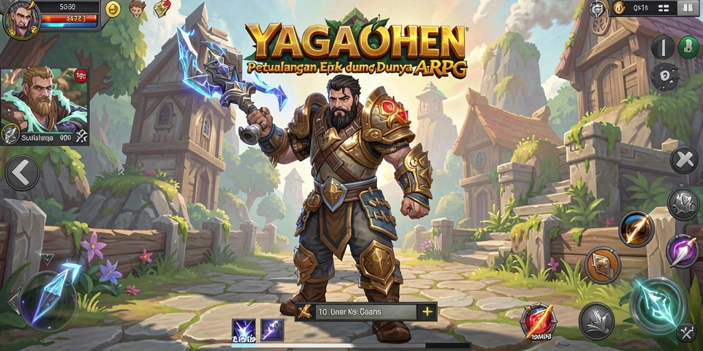 Tampilan gameplay YAGAOHEN yang menarik dengan aksi pertempuran yang mendebarkan.